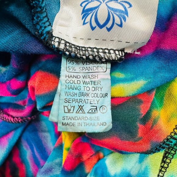 Mellow Mood Viscose/Spandex Multicolor Hippie Bellbottoms/Flare Women's Size O/S - Picture 9 of 9